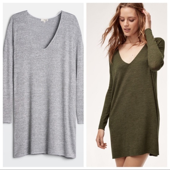 Aritzia Wilfred Free Gail Dress Heather Gray